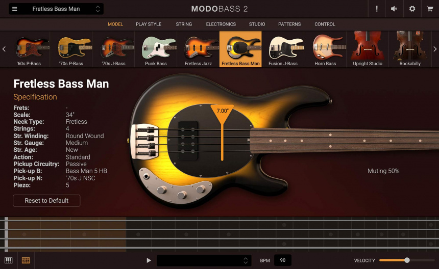 Modo Bass 2 Fretless Bass Man
